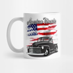 1948 Black Chevy Pickup Truck American Muscle Mug